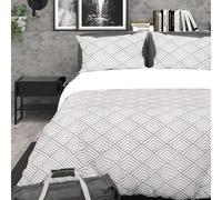 Intemporel Soleil d'Ocre 3D Microfibre Duvet Cover Set 260 x 240 cm Laya Grey