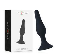 Intense black anal plug level 1 10.5cm black, Width 90 mm, Length 225 mm, Depth 55 mm, Department Couple, Poids 0.088 Kg, Color Black