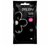 (Intense Black) DYLON Hand Fabric Dye Sachet For Clothes & Soft Furnishings, 50g
