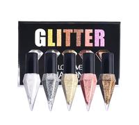 Intense Glitters Liquid Eyeliners Sweatproof Formulas Eye Liner Easy Application Perfect for Stage or Casual Use Glitters Eyeliners