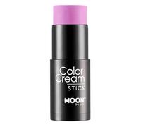 Intense Neon UV ColorCream Face & Body Paint Stick by Moon Glow - Professional Face Paint Makeup for Adults, Kids - 21g (Intense Purple)