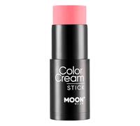 Intense Neon UV ColorCream Face & Body Paint Stick by Moon Glow - Professional Face Paint Makeup for Adults, Kids - 21g (Intense Red)