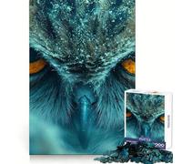 Intense Owl Gaze 1000 Piece Jigsaw Puzzles for Adults Focus Skill Perfect Connection Fun Challenge Art Display (50x75cm)