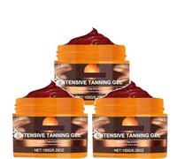 Intense Tanning Gel, Natural Tanning Accelerator, Contains Carrot and Coconut Oil, Waterproof, Creates Natural Tan, Deeply Nourishes Skin, Suitable for Sunbeds and Outdoor Sun
