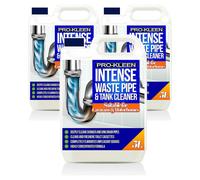 Intense Waste Pipe & Tank Cleaner for Caravans & Motorhomes 3 x 5L ProKleen Clear One Size