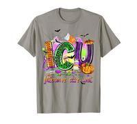 Intensive Care Unit ICU Nurse Halloween Crew Scrub Top Women T-Shirt