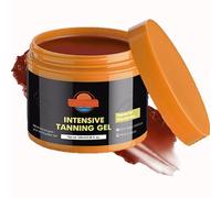 Intensive Tanning Accelerator Gel - Sunbed Cream with Coconut Oil & Vitamin A & E - Self Tanner Oil for Natural Glow Fast Tan Enhancer for All Skin Types (1pc)