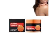 Intensive Tanning Gel, 140 g Tanning Accelerator for Quick Tanning with Vitamin E, Nourishing Solarium Cream and Tanning Cream for Face and Body, Make Up Waterproof (1 Piece)