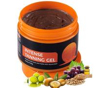 Intensive Tanning Gel 140g - Tan Accelerator with Coconut Oil & Jojoba Oil - Tan Enhancers & Accelerators Face & Body Cream - Moisturizing Body Gel for Women,Men - Sunscreen without Spf