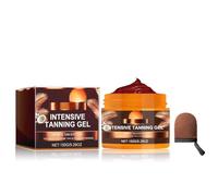Intensive Tanning Gel Tanning Accelerator, Tanning Cream for Sun, Waterproof for Longer Lasting Tan, Quick Tanning Self-Tanning Gel for Face and Body, 150 g