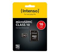 Micro SD Memory Card with Adaptor INTENSO 3413470 16 GB Class 10