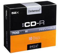 Intenso 1801622 Blank CD-R 700MB 10 pcs Slim case Printable