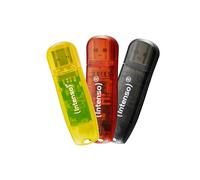 Intenso 3 x 8 GB USB 2.0 Stick Rainbow Line Memory Stick Pack of 3