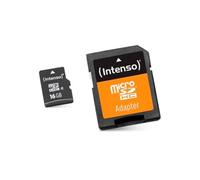 Micro SD Memory Card with Adaptor INTENSO 3413470 16 GB Class 10