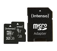 Intenso Doppelpack microSDHC 32GB UHS-I Premium inkl. SD-Adapter - High Capacity