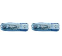 Intenso 3502450 4GB Rainbow USB 2.0 Flash Drive - Transparent Blue 4GB Blue