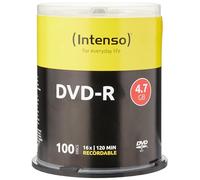 Intenso DVD-R, 4.7GB/120 Minutes, 16x Speed, Single Layer, Cake Box of 100
