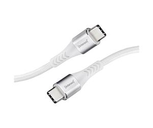 Intenso 7901002 USB cable 2.0 USB-C plug to plug White 1.50m Fabri...