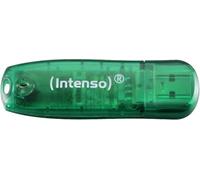 Intenso 8GB USB 2.0 Rainbow Line Flash Drive - Green