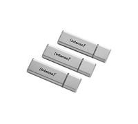 Intenso Alu Line USB 2.0 Flash Drive 16 GB Pack of 3 Silver
