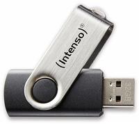 Intenso Basic Line - Flash Drive 8 GB - USB 2.0, Silver/Black