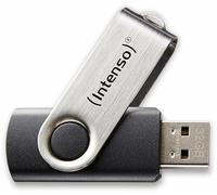 Intenso Basic Line - Flash Drive 8 GB - USB 2.0, Silver/Black