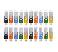 Intenso Basic Line USB 2.0 Stick Set - 20x 4GB High Speed Memory Sticks, Multicoloured with Label Labels