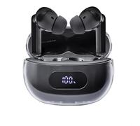 Intenso Buds Plus TWS True Wireless Headphones T310AE with Active Noise Cancelling, ENC, Bluetooth and up to 25 Hours of Music Playback, Black