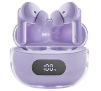 Intenso Buds Plus TWS True Wireless Headphones T313AE with Active Noise Cancelling, ENC, Bluetooth and up to 25 Hours of Music Playback, Purple