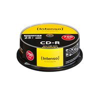 Intenso CD-R 80-Minute 700 Mb 52x Speed Recordable Printable CD Media Cake Box 25 count (pack of 1)