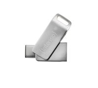 Intenso cMobile Line - Dual USB & Type C USB drive - 64GB - USB 3.1, Silver 64 G