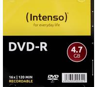 Intenso DVD-R 4.7 GB 16X Speed Single Layer Recordable DVD Media Slim Jewe (DVD)