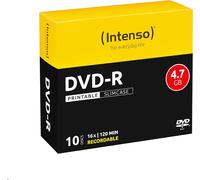 Intenso DVD-R Blank Printable 4.7GB 16x Speed Slim Case Pack of 10