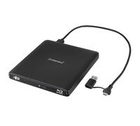Intenso EOD 500BD Slim USB 3.2 External Blu-ray Drive Burner for Laptop, Desktop PC, iMac, MacBook, Windows, MacOS, Includes Free Ashampoo Burning Studio Burning Software (Black)