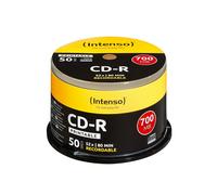 Intenso CD-R, 700MB/80 Minutes, 52x Speed, Printable, Cake Box of 50
