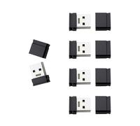 Intenso Micro Line USB Stick 16 GB 5 Pieces Mini USB 2.0 Memory Stick Compact Data Carrier for PC, Laptop, Car and TV, Black, 5 x 16 GB