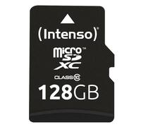 Intenso Micro SDXC 128GB Class 10 microSD Card incl. Adapter, Black