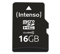 Intenso Microsdhc Memory Card, Class 4, 16 GB, Black 16 GB Class 4