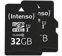Intenso Doppelpack microSDHC 32GB UHS-I Premium inkl. SD-Adapter - High Capacity