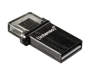 Intenso Mobile Line Memory Stick Mini On-The-Go USB 2.0 and Micro-USB Black 8 GB