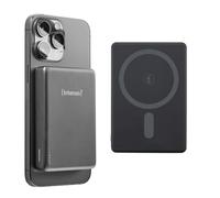 Intenso MW10000 Magnetic Power Bank 10000 mAh - MagSafe Compatible, Wireless Charging 15W, USB-C PD 20W, for iPhone & Android - Tested in Germany - Grey