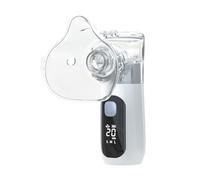 Intenso Portable Nebulizer for Adults & Kids, Rechargeable Handheld Nebuliser with Adjustable Mist & Self-Cleaning, Silent Travel & Home Nebulizer Machine with Digital Display