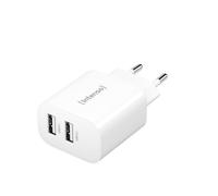 Intenso Power Adapter W24AA, caricatore USB-A con 2 porte USB-A, 24 Wa (Intenso)