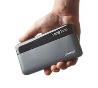 Intenso Powerbank HE25000, External Battery with Power Delivery (140W) & USB-C to USB-C Charging Cable, 25000mAh, Grey/Black
