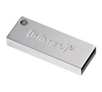 Intenso Premium Line - Flash Drive 128 GB - USB 3.2 Gen 1x1, Silver | Robust aluminium housing in silver, high speed performance up to 100 MB/s, super light design, USB-A connector