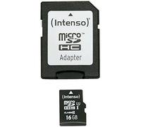 Intenso Premium Microsdhc Memory Card INCL. SD Adapter, Class 10 UHS-I, 16 GB, Black