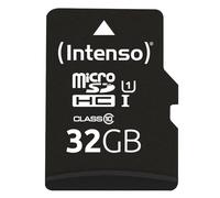 Intenso Premium Microsdhc Memory Card INCL. SD Adapter, Class 10 UHS-I, 32 GB, Black