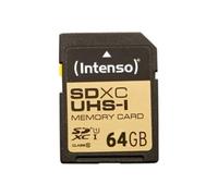 Intenso Premium SDXC UHS-I 64GB Class 10 Memory Card Blue, 1 piece