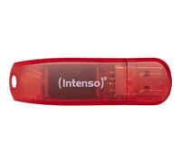 Intenso Rainbow Line 128 GB - Flash Drive - USB 2.0, red