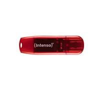Intenso Rainbow Line 128 GB - Flash Drive - USB 2.0, red